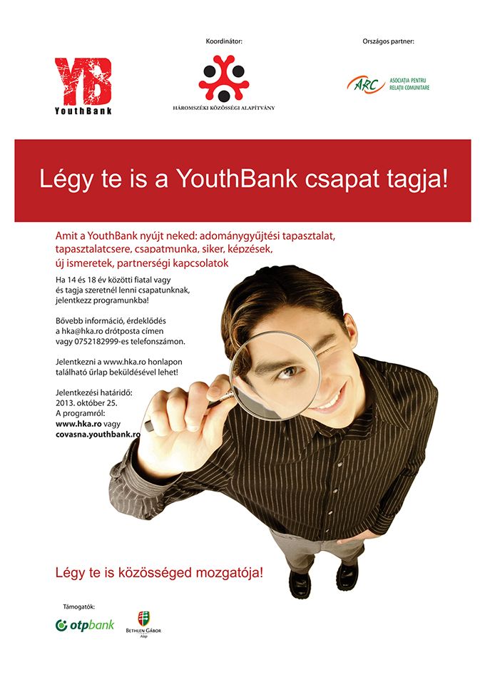 Légy te is a YouthBank csapat tagja!