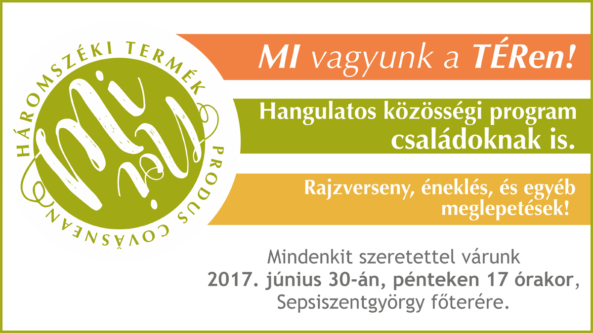 Mi vagyunk a TÉRen! - Háromszéki Közösségi Alapítvány